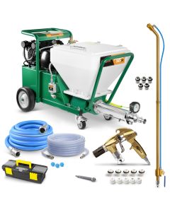 Putzmaschine mit Schneckenpumpe, Kompressor und Spritzlanze AGR-30K