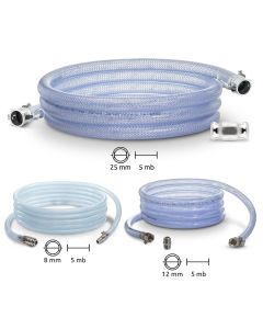 Erhöhung der Reichweite von Spritzpistolen um 5 Meter (8, 12, 25 mm)