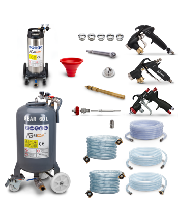 Industrie-Sprühgerät für Verputzarbeiten pro plus 60+20 8bar 32kg mass