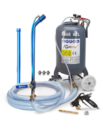 Professionelles Putzgerät mit Lanze und Pistole 60l