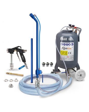 Professionelles Gipsspachtelgerät mit Lanze und Pistole 60l