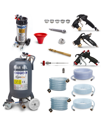 Industrie-Sprühgerät für Verputzarbeiten PRO PLUS 60+20 4,9bar 30kg mass